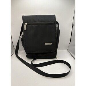 Travelon Crossbody Black Bag Sling Organizer Purse 10”x 7”